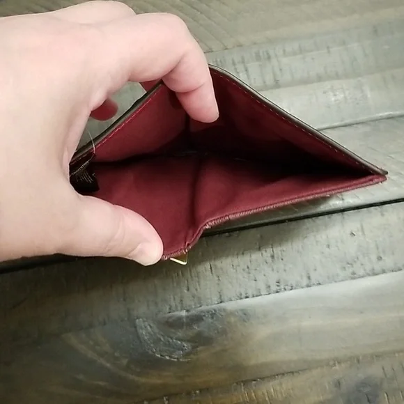 Fossil Emma Mini Wallet RFID Leather Multicolor Patchwork - Picture 8 of 15